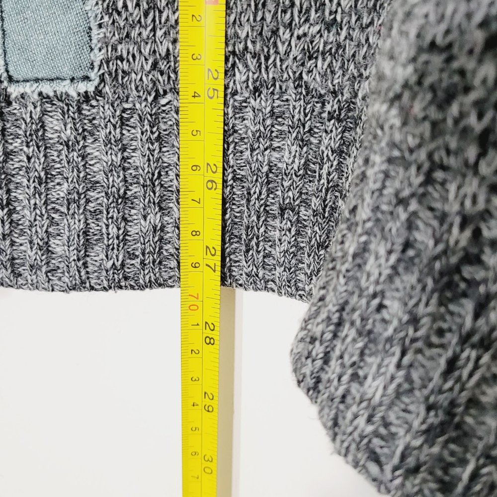 Vintage Oversized Knit Pullover Sweater Retro Style Crew Neck Abstract Pattern - Picture 8 of 9